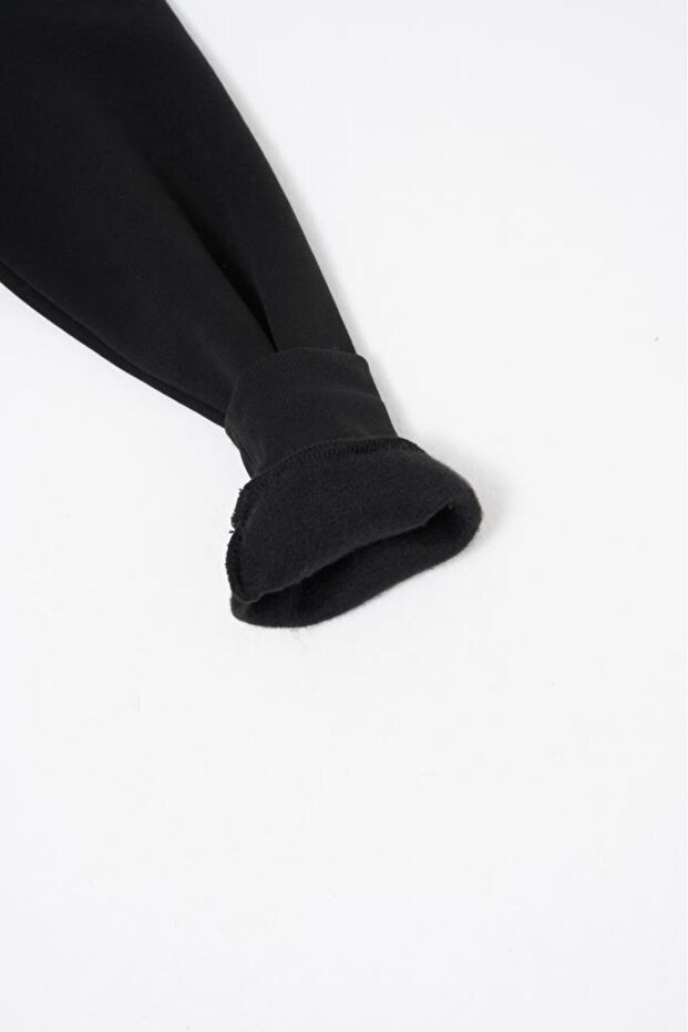 Erkek Regular Basıc Black Hoodıe - 7