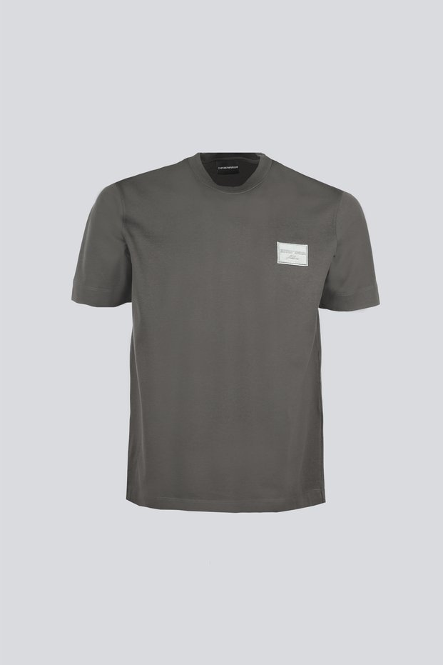 Men's Round Neck Regular Fit Cotton Short Sleeve Brown T-Shirt