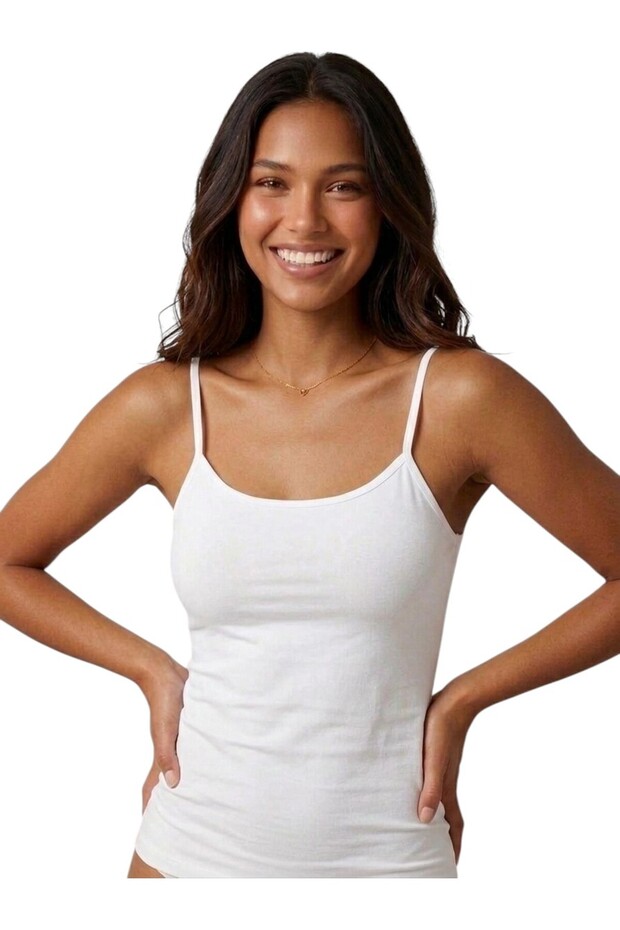 Thin Strap Single Tank Top 8030