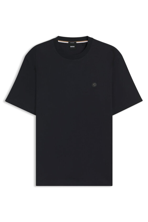 Erkek Regular Fit Bisiklet Yaka Marka Logolu Lacivert T-Shirt - 5
