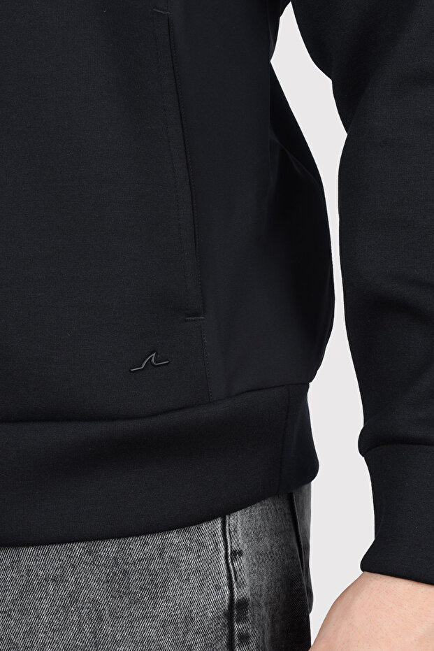 SWEATSHIRT WITH ZIP IN POLYESTER - 3