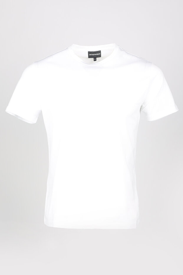 Men's Logo Short Sleeve Cotton White T-Shirt