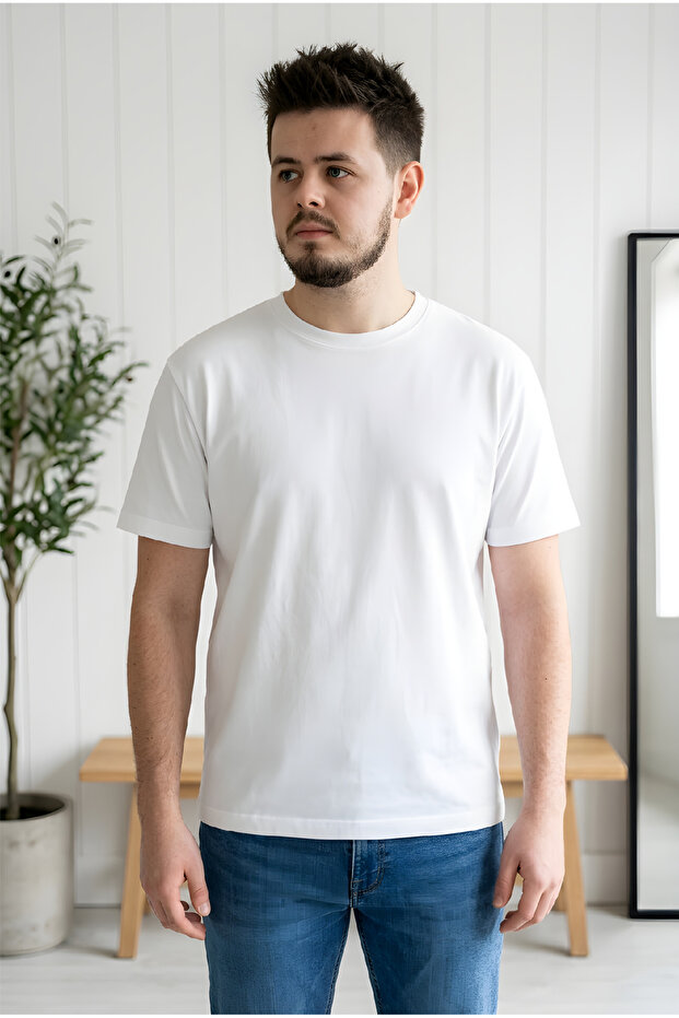 Women's Crew Neck Oversize Cotton T-Shirt