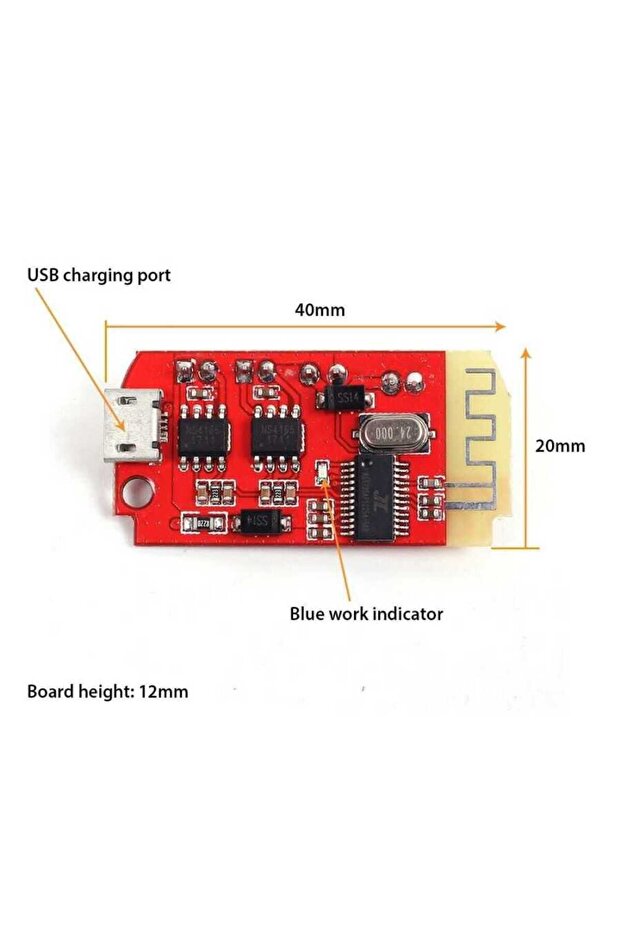DW-CT14+ Şarj Edilebilir Bluetooth Amfi Devresi 2*5W - 3