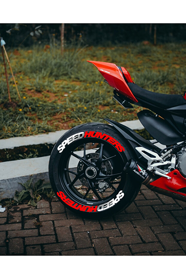 Motorcycle and Car Speedhuters Tire Lettering Sticker Arma 4 Pieces 2.5 cm