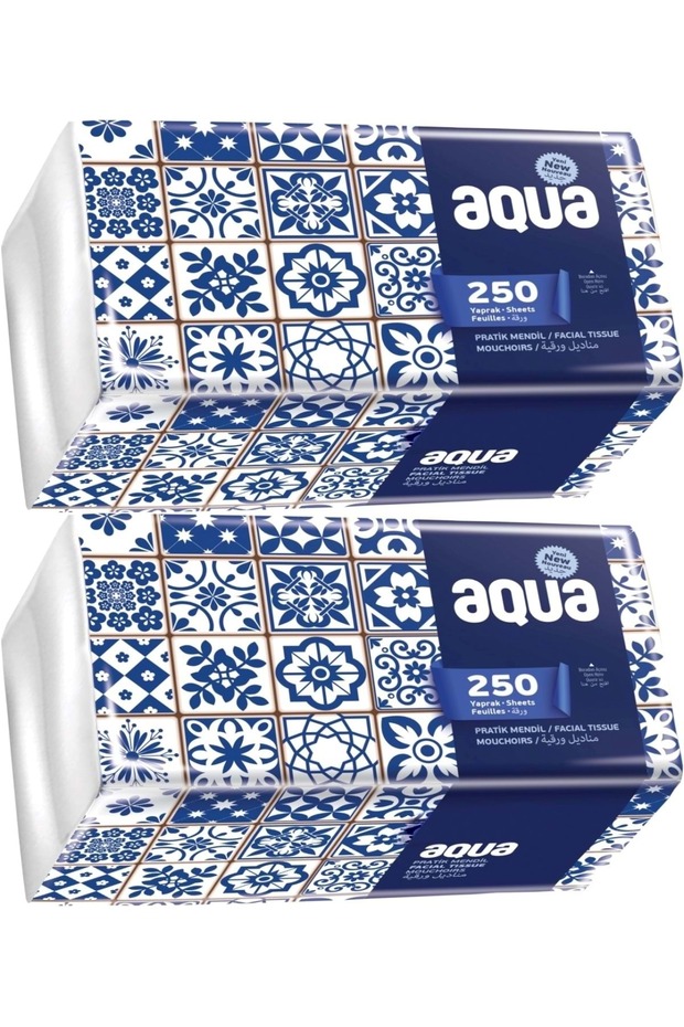 مناديل عملية 250 ورقة، عبوة واحدة (مجموعة من 2)