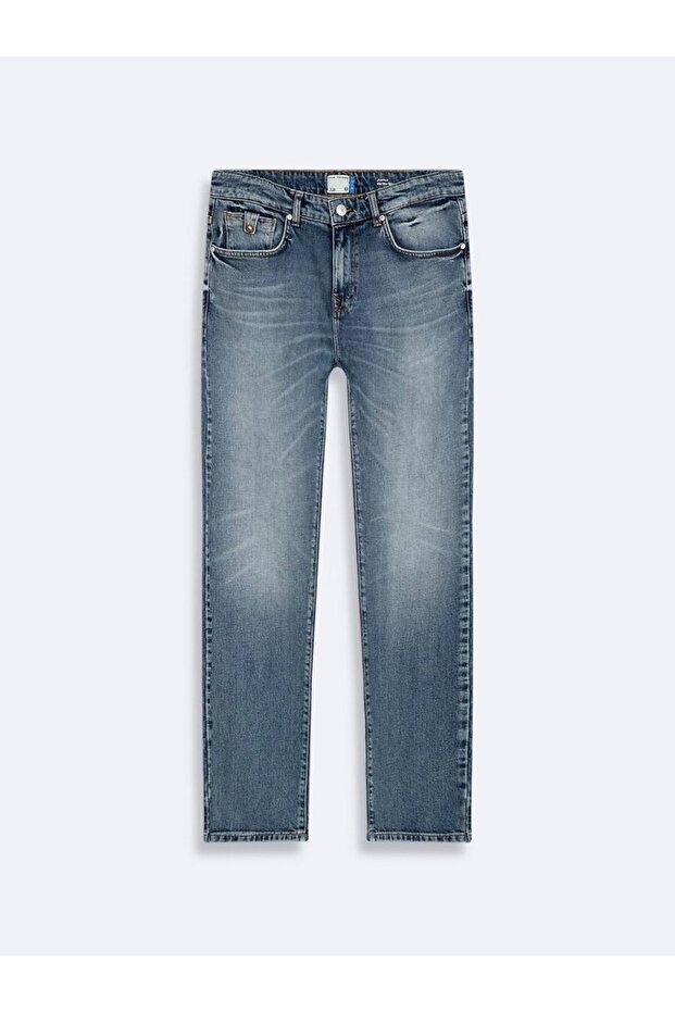 Joshua 200 Low Waist Skinny Leg Mid Indigo Jean Pants