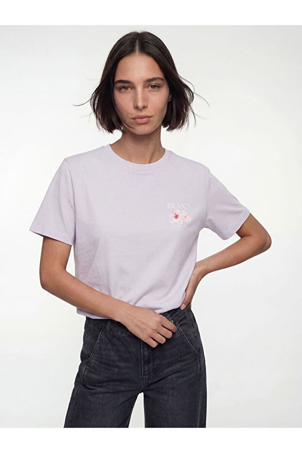 Lcw Vision Crew Neck Printed Women's T-Shirt