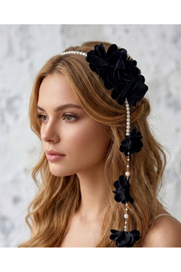Stil+O Hüner Accessory Pearl and Stone Maternity Crown, Bridal Crown, Party Crown