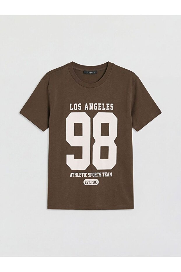 Xside Crew Neck Los Angeles Printed Women's T-Shirt