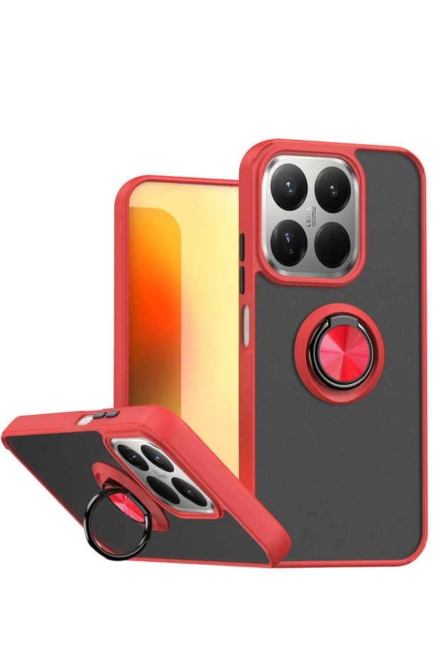 Zengemtx New Mi 15t Montreal Silicone Cover with Ring (94357) - Red