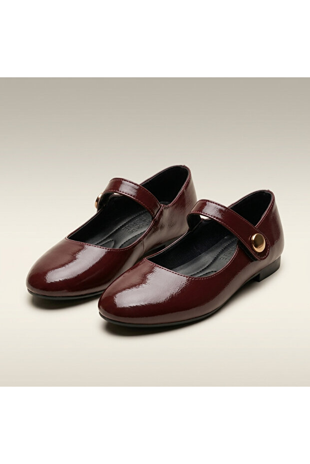 Golden Buckle Ballet Flats for Women Stylish Ballet Flats