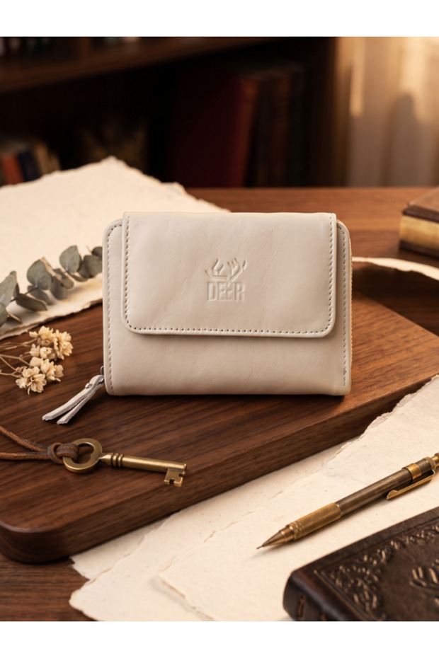 Grand Model Zippered Genuine Leather Women's Wallet Mother's Day Gift