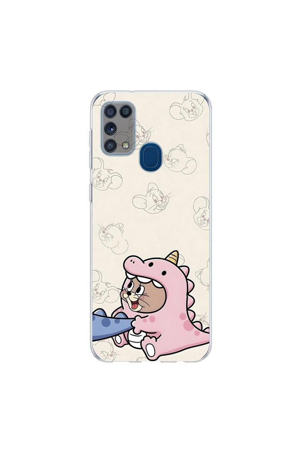 Samsung Galaxy M31 Compatible Couple 5/2 Design Transparent Case