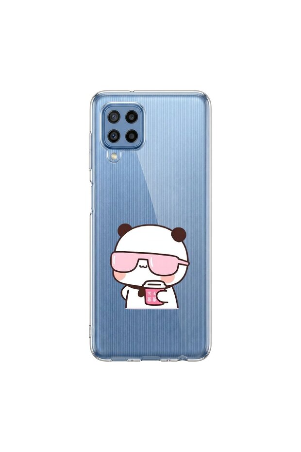 Samsung Galaxy M32 Compatible Couple 3/2 Design Transparent Case