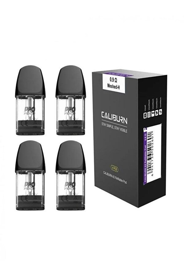 بودات كاليبورن A2 أصلية 0.9Ω – عبوة 4 قطع (Caliburn A2 Replacement Pods)