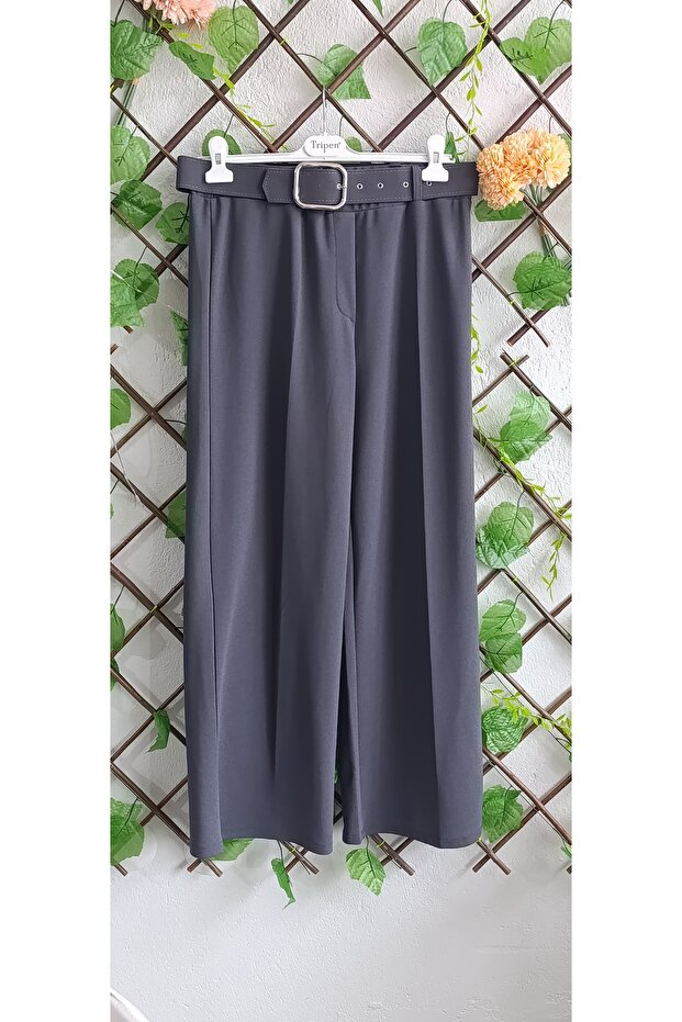 Palazo kumaş pantalon - 3