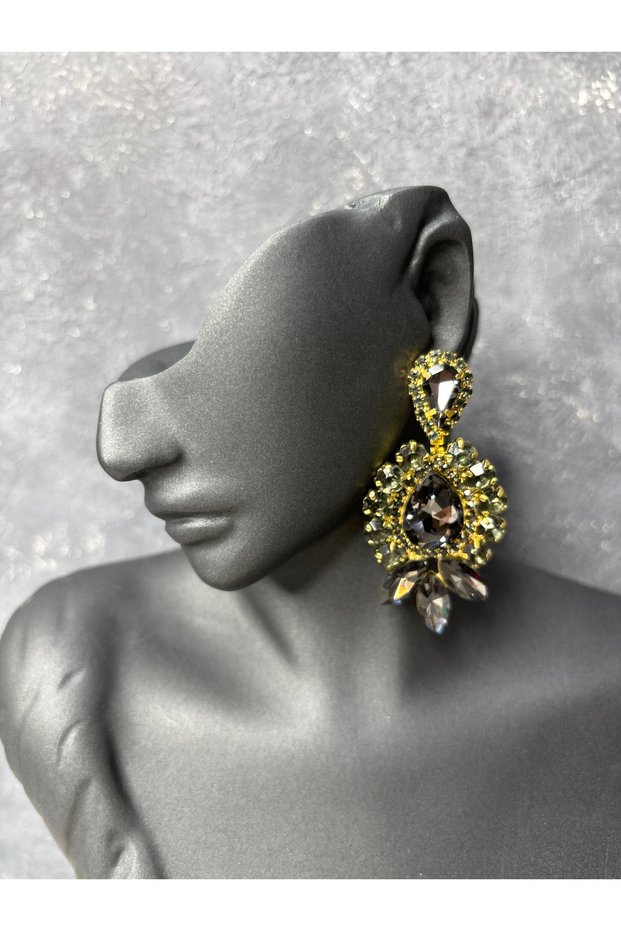 Crystal Stone Elegant Cut Dangle Earrings Bridal Wedding Jewelry
