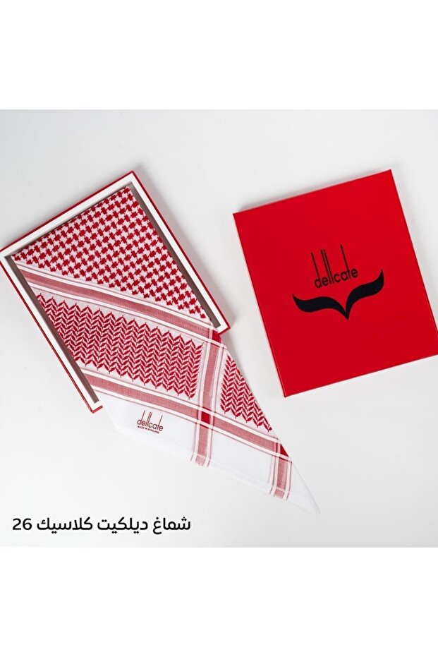 شماغ ديليكات كلاسيك أحمر 2026