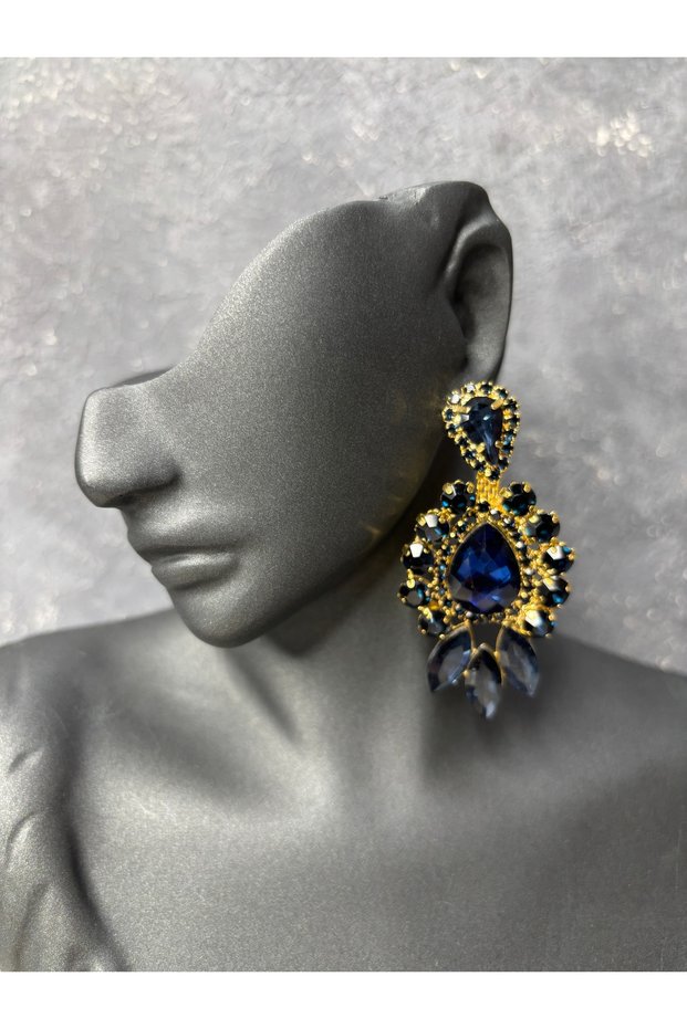 Crystal Stone Elegant Cut Dangle Earrings Bridal Wedding Jewelry