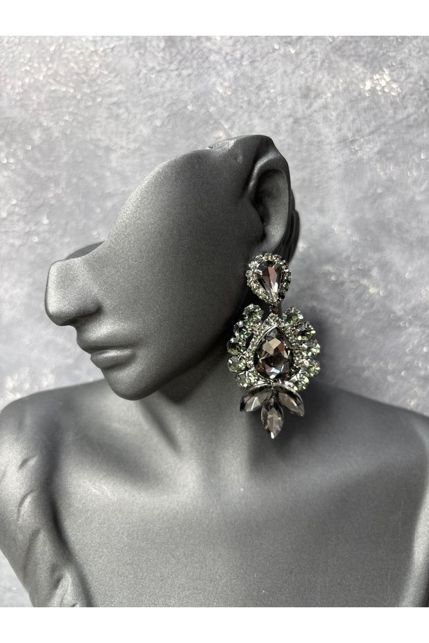 Crystal Stone Elegant Cut Dangle Earrings Bridal Wedding Jewelry