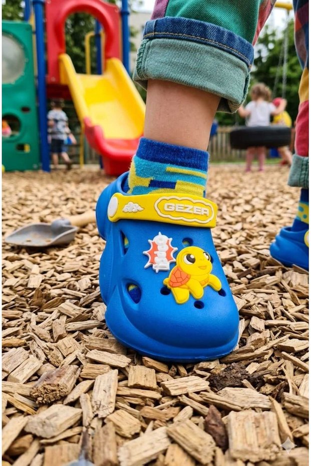 Gezer Children's Sandals Slippers Turtle Figured Nursery Home Street Slippers