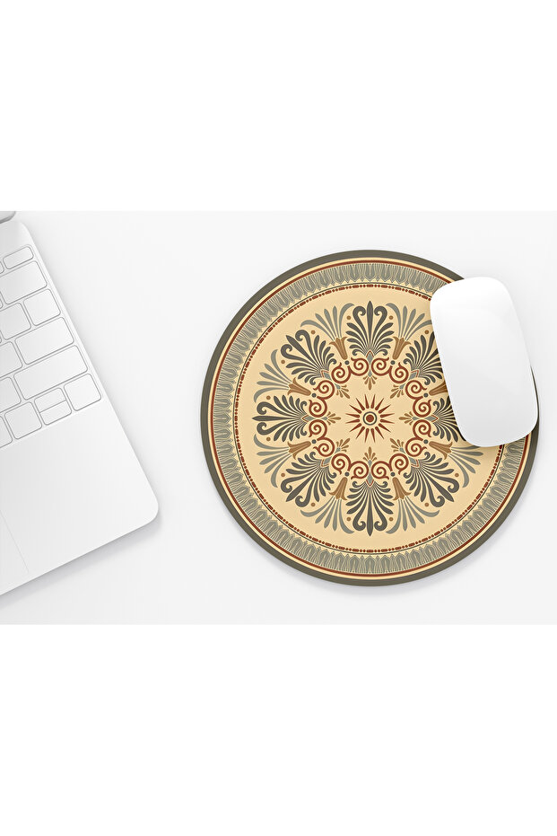 Carpet Patterned 22 Round Mousepad, Mouse Pad, Diameter: 19.50 cm