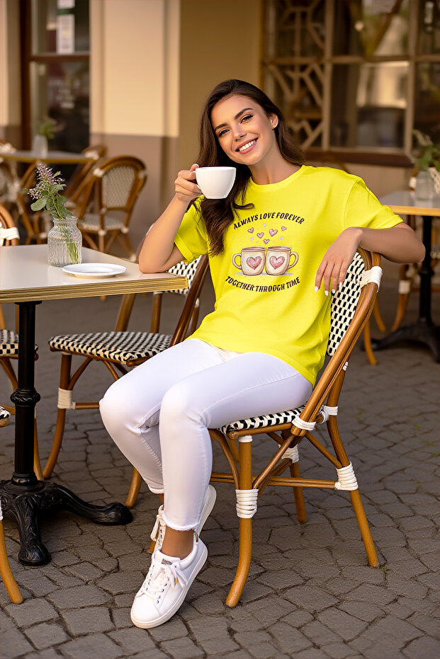 Premium 100% Cotton Oversize Heart Printed Unisex T-Shirt Special Design
