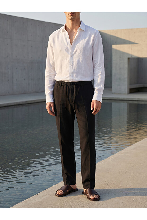 Old Money Linen Jogger Pants