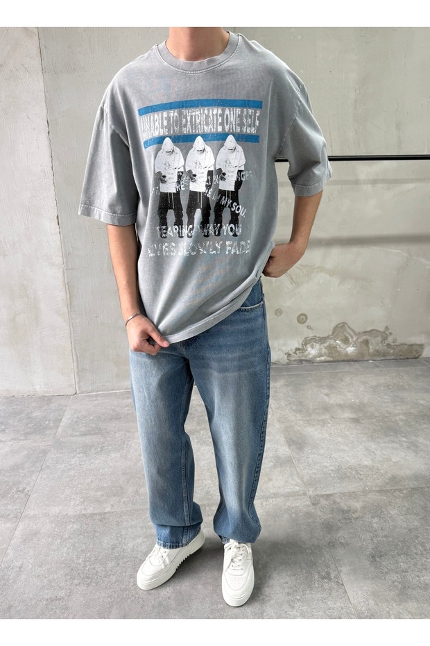 Figure Printed Washable T-Shirt