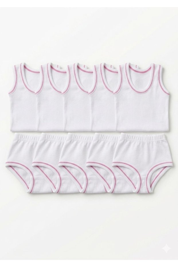 Baby Boy -Baby Girl Purecotton Baby Underwear Pack 6 Pieces Daily Comfortable 0-24 Months Undershirt-Panties Set