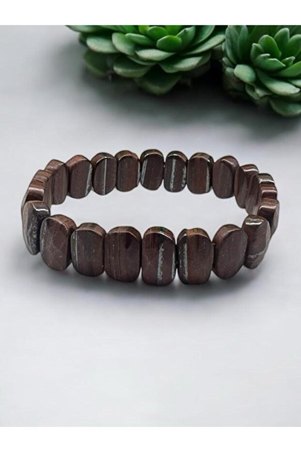 Red Matte Tiger's Eye Natural Stone Rolex Bracelet