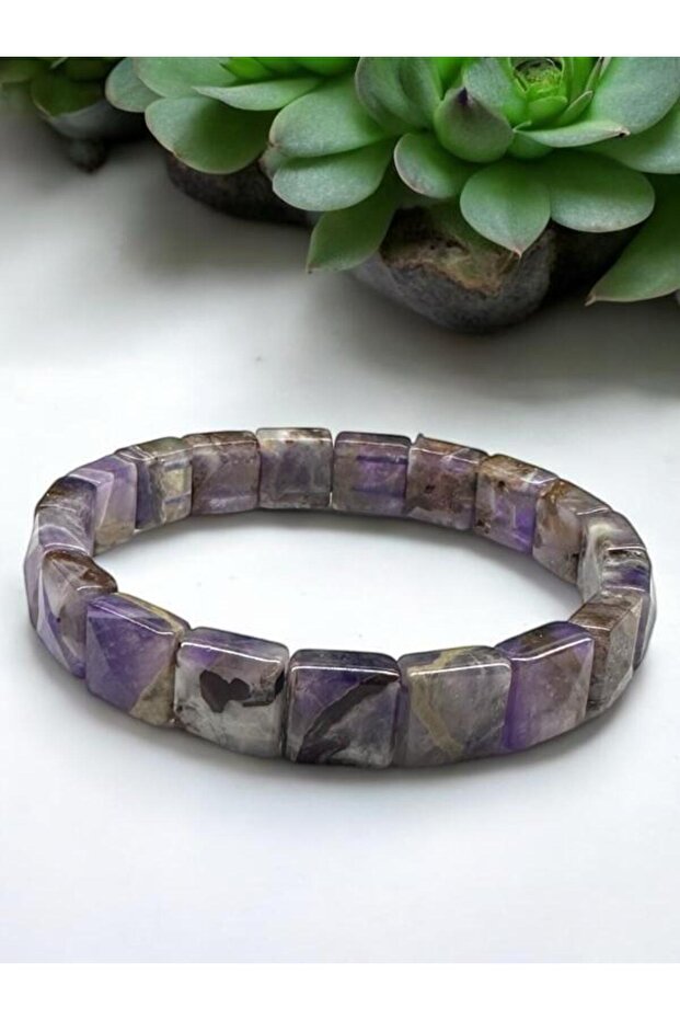 Amethyst Square Natural Stone Rolex Bracelet