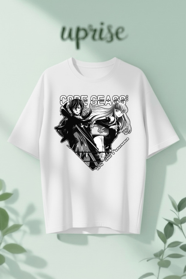 Code Geass Printed Cotton Oversize T-Shirt