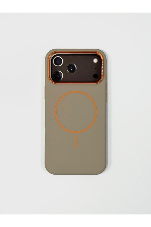 Ditaka Luxury MagSafe Case for iPhone 17 Pro - Metal Camera Lens Protector Matte Silicone Cover