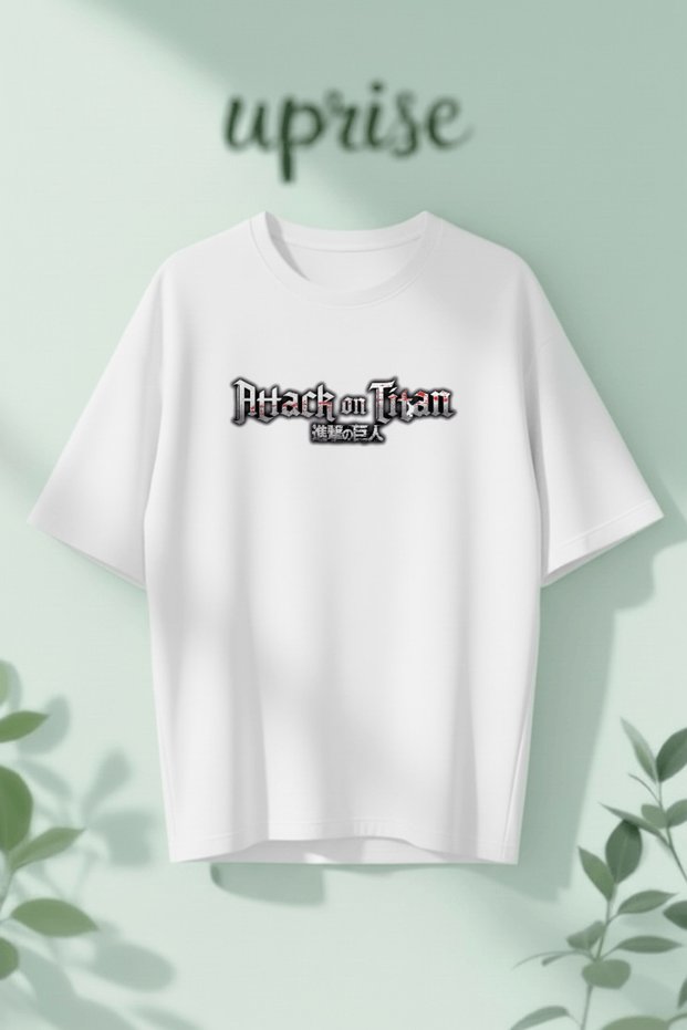 Attack on Titan Anime Printed Cotton Oversize T-Shirt