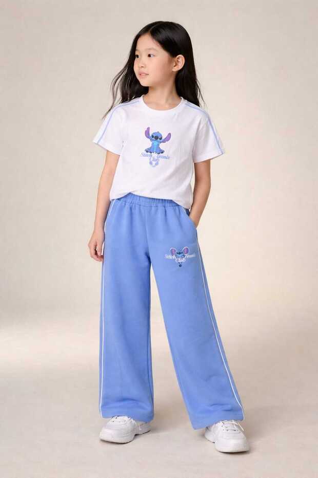 Girl's Printed Comfortable Fit Summer Set