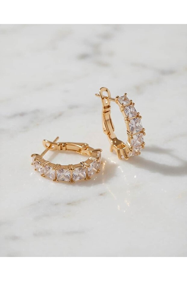 Selvion Single Row Ring Steel Xuping Earrings | Make a Difference with a Single Detail |