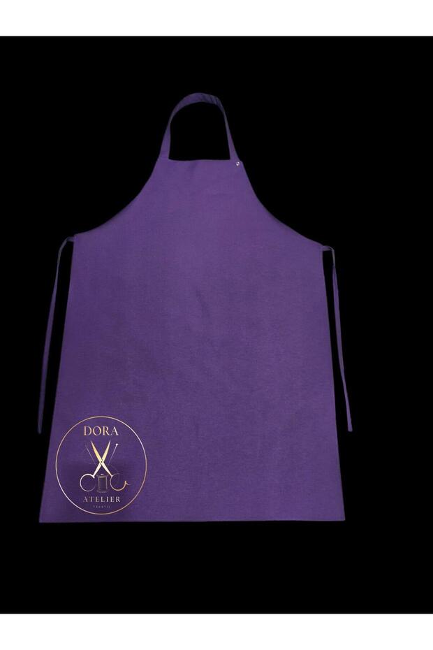 Kitchen & Chef Apron Purple (Long) {Duck Fabric}