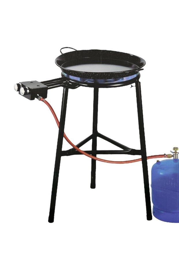 High-Power 18-Inch Outdoor Portable Gas Stove and Griddle Set for Camping & Picnics