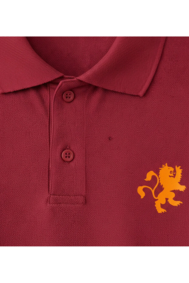 Roșu Claret Polo Basic - 2