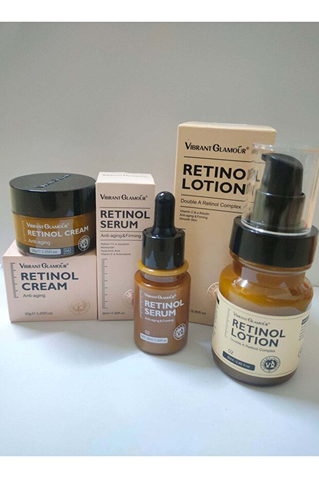 Effective Anti Aging Retinol Cream lotion and Serum Combo ;'2 PCS