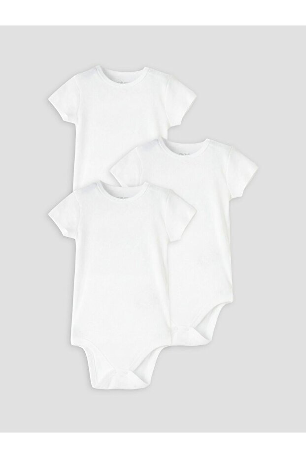 Lcw Baby Baby Boy Snap Fastener Bodysuit 3-Pack