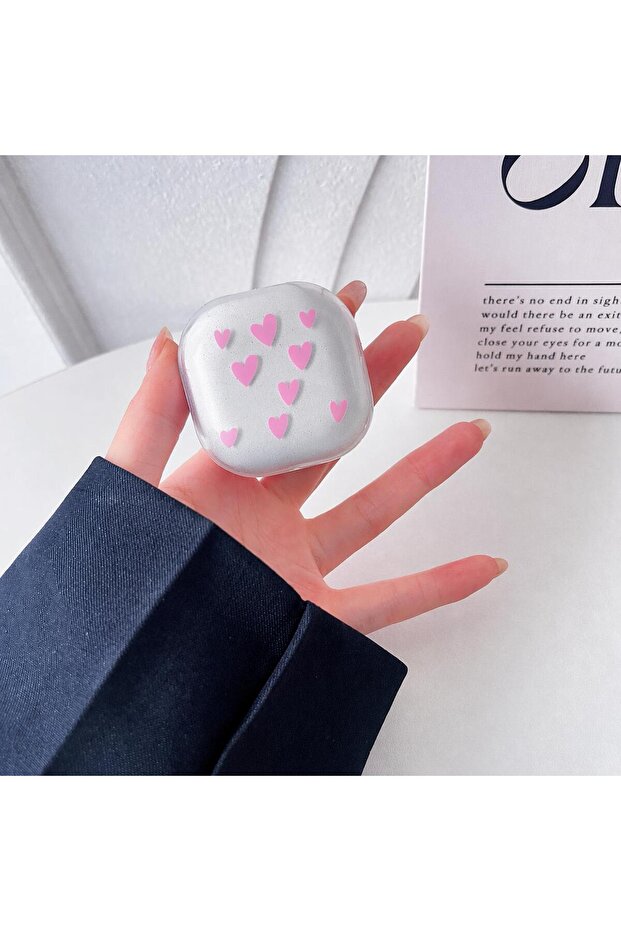 Redmi buds 6 compatible silicone heart-shaped case with hook (product is not a headset)
