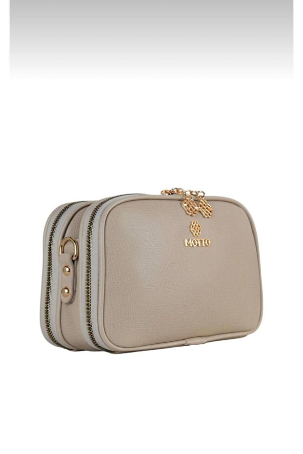 Women's 3-Compartment Motto a Quality Shoulder Bag
