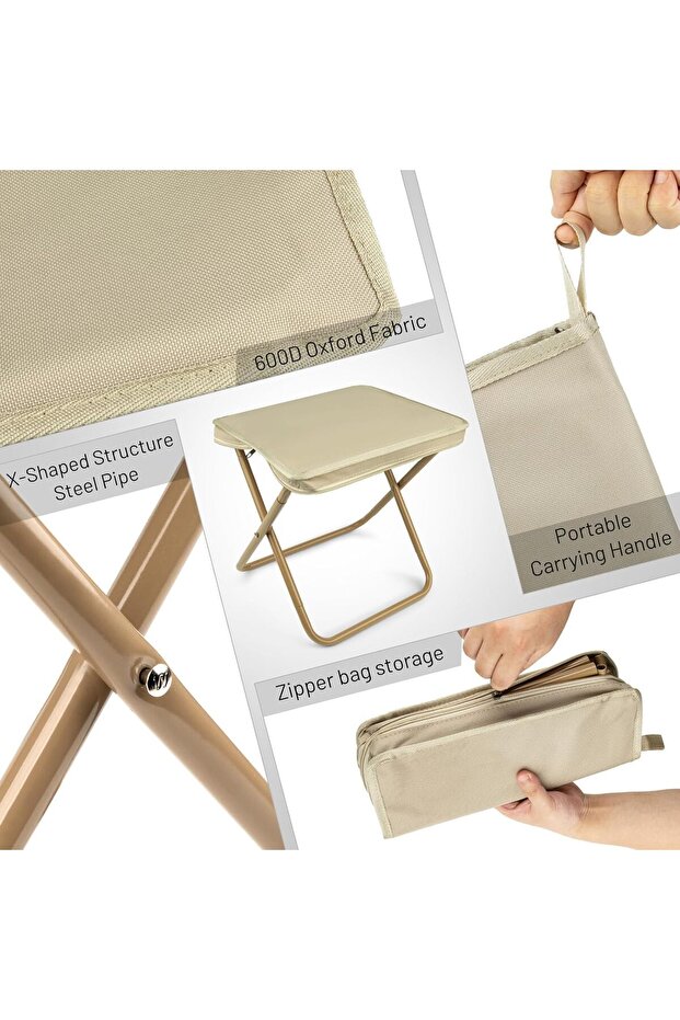 Camping Stool, Lightweight Portable Folding Chair