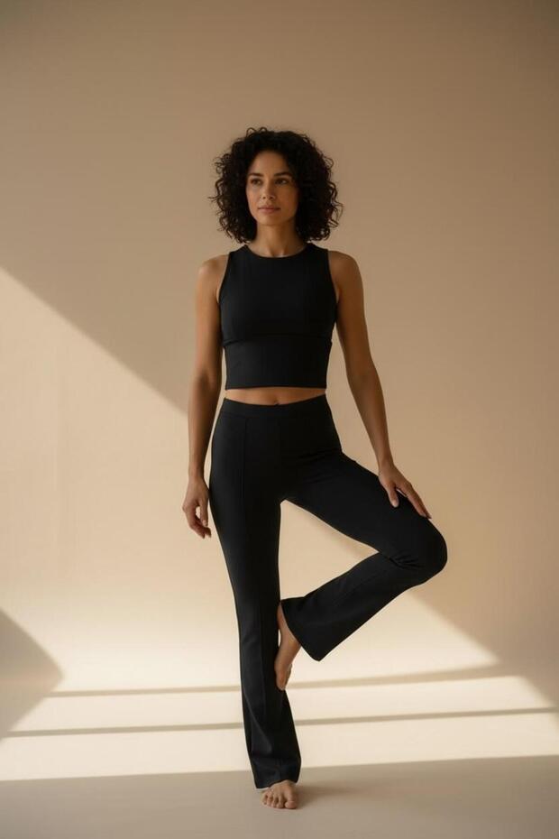 Women's Crop Athlete High Waist Spanish Leggings Set