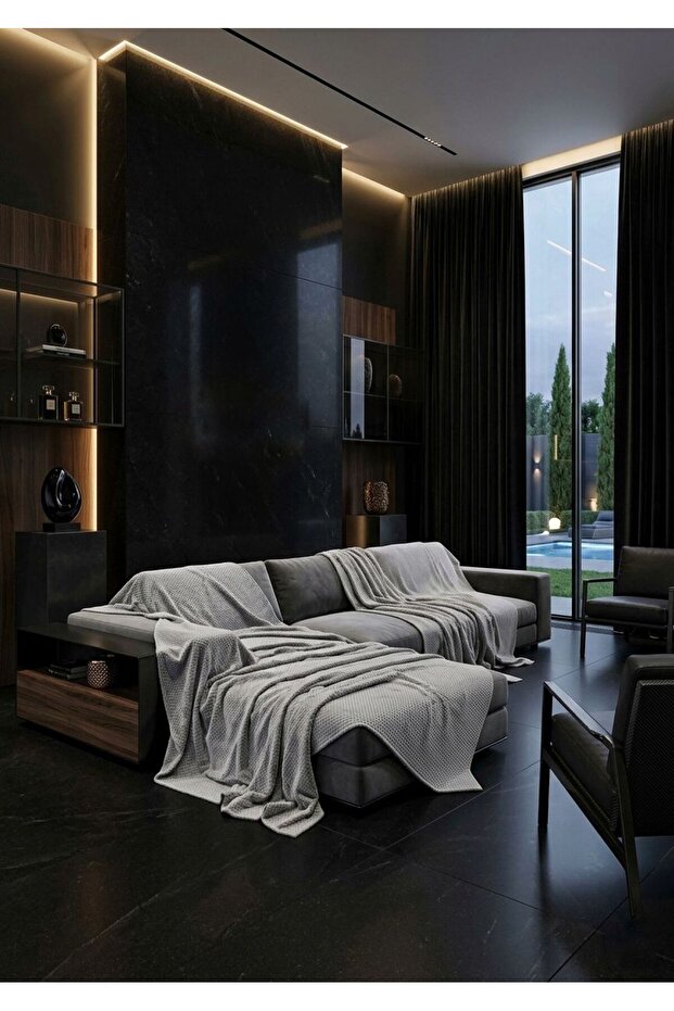 100% Bamboo Soft Fleece Sofa Cover
