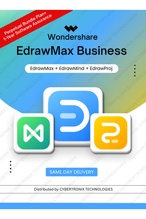 EdrawMax Business Perpetual Bundle+1-Yr Assurance | Digital License | Same Day Delivery