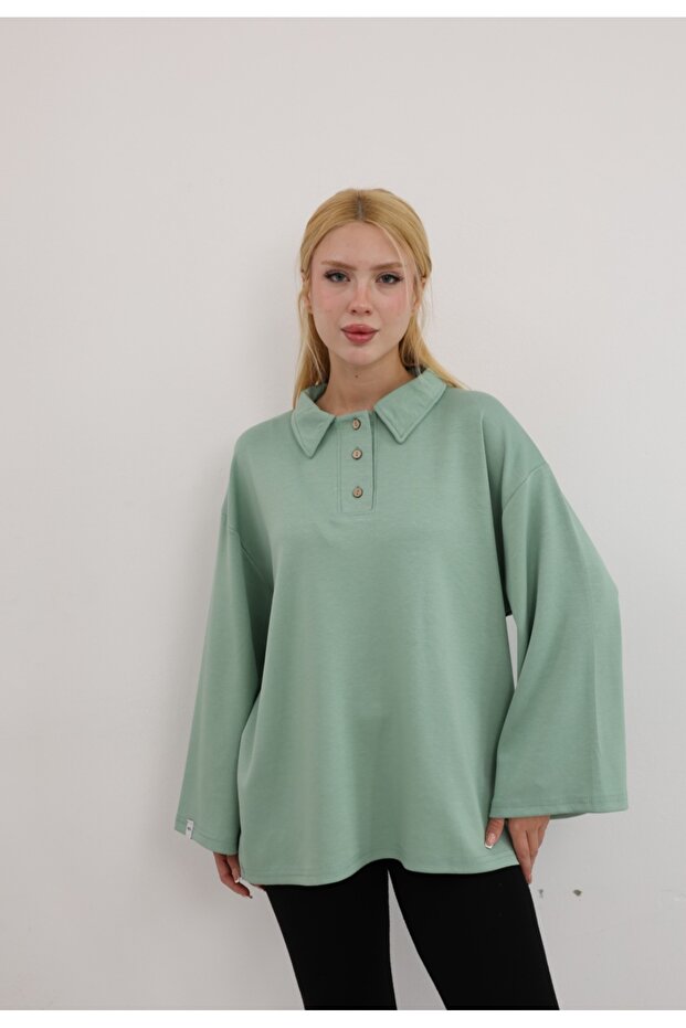 Comfortable Tunic with Button Detail - 2